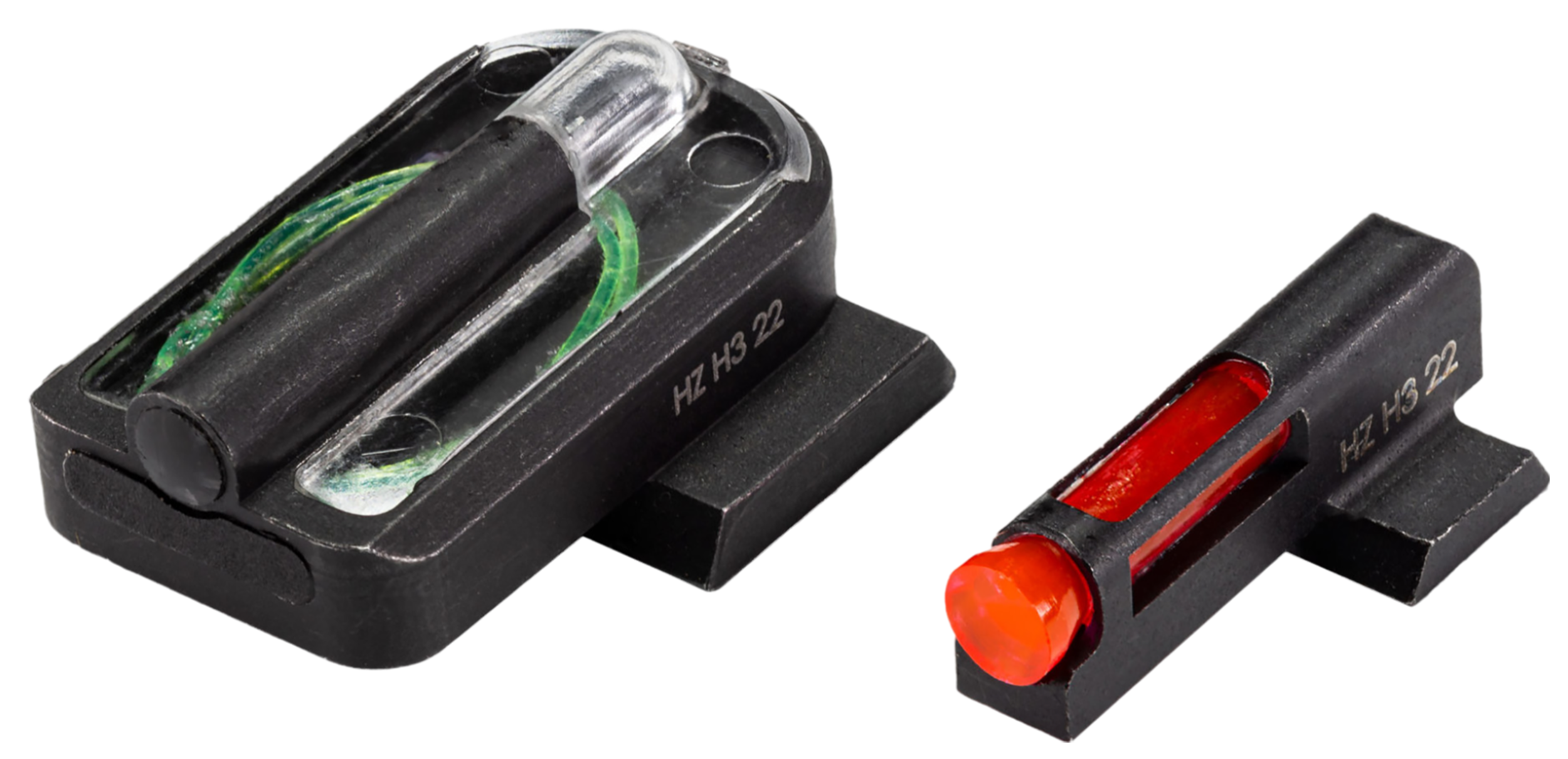 HiViz SG320FD21 FastDot  H3 Sight Set for SIG P320 Red Fiber Optic Front Sight-Green Tritium Rear Sight