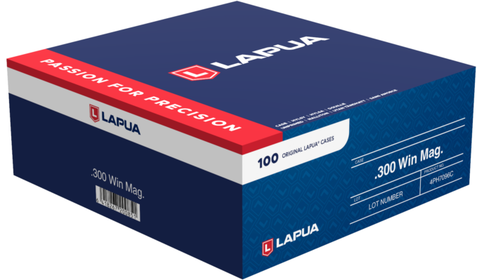 LAPUA 4PH7096C UNP CASE 300 WINCHESTER MAG 100