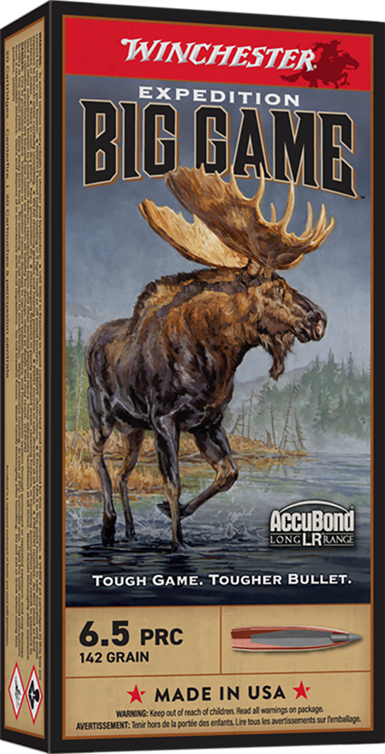 Winchester Ammo S65PLR Expedition Big Game Long Range 6.5PRC 142gr Nosler AccuBond Long Range 20 Per Box/10 Case
