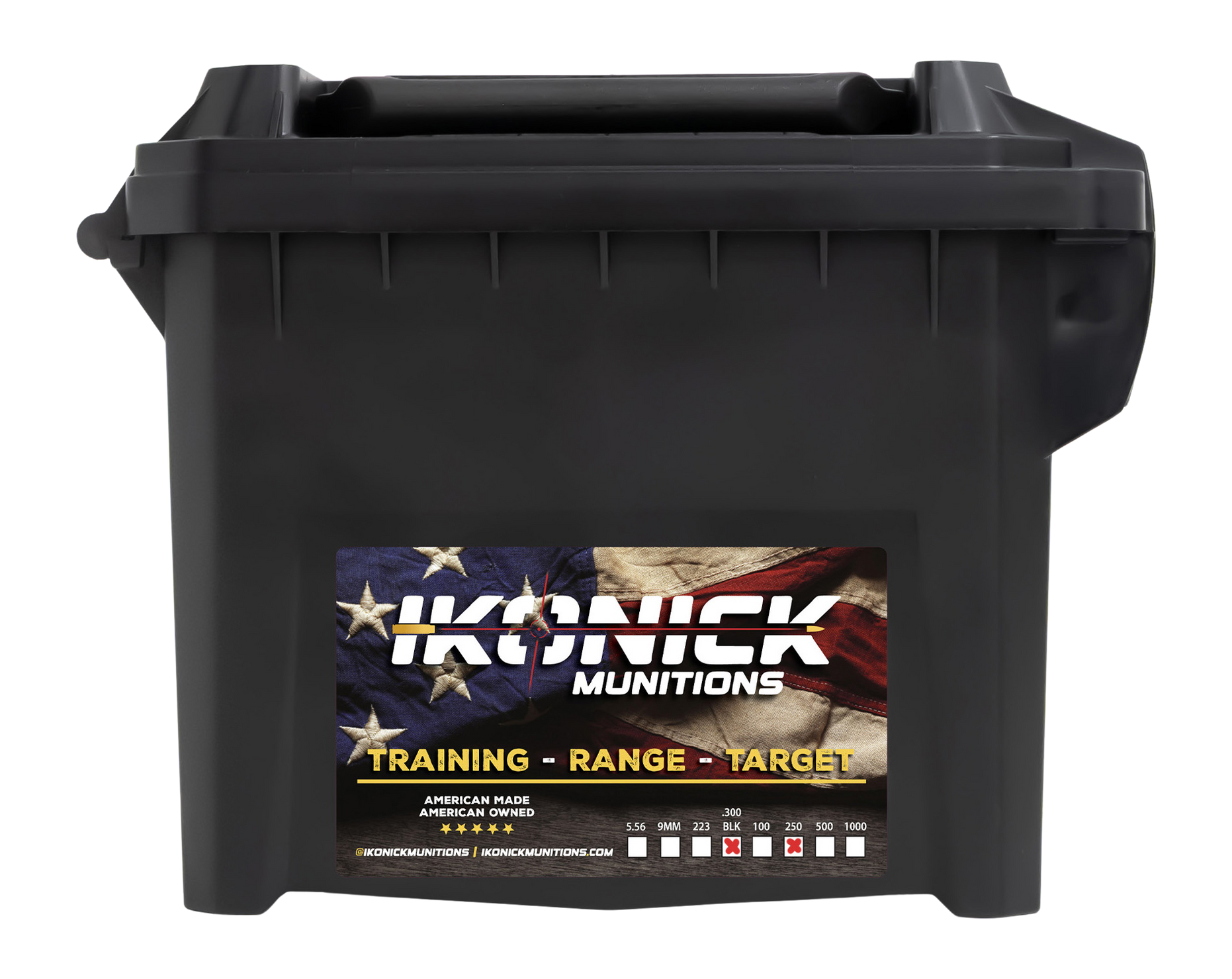 IKONICK USA 300 BLK 147gr FMJ 250rd Can