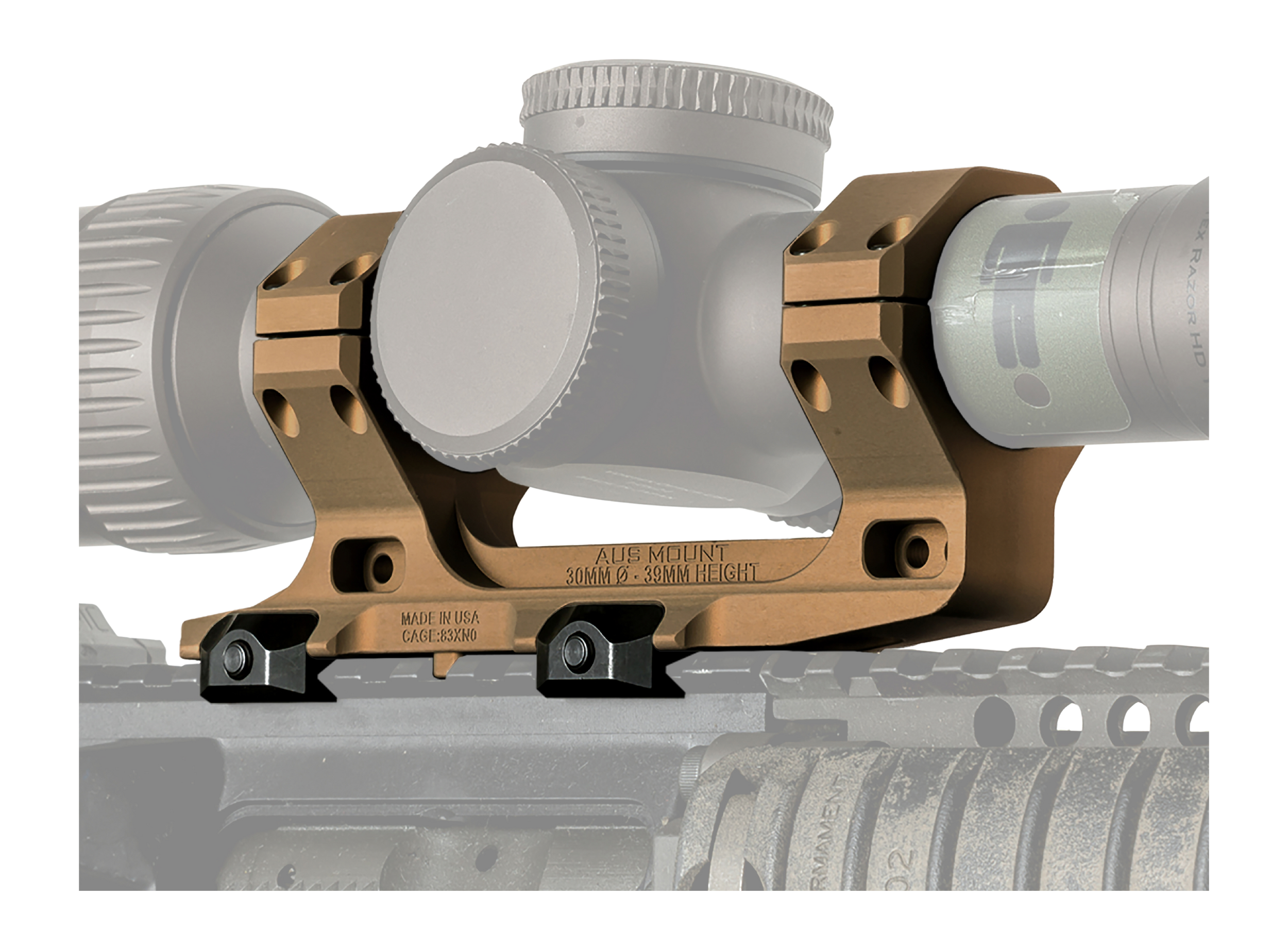 REPTILIA 100122 AUS 30MM OPTIC MOUNT 1.54" FDE