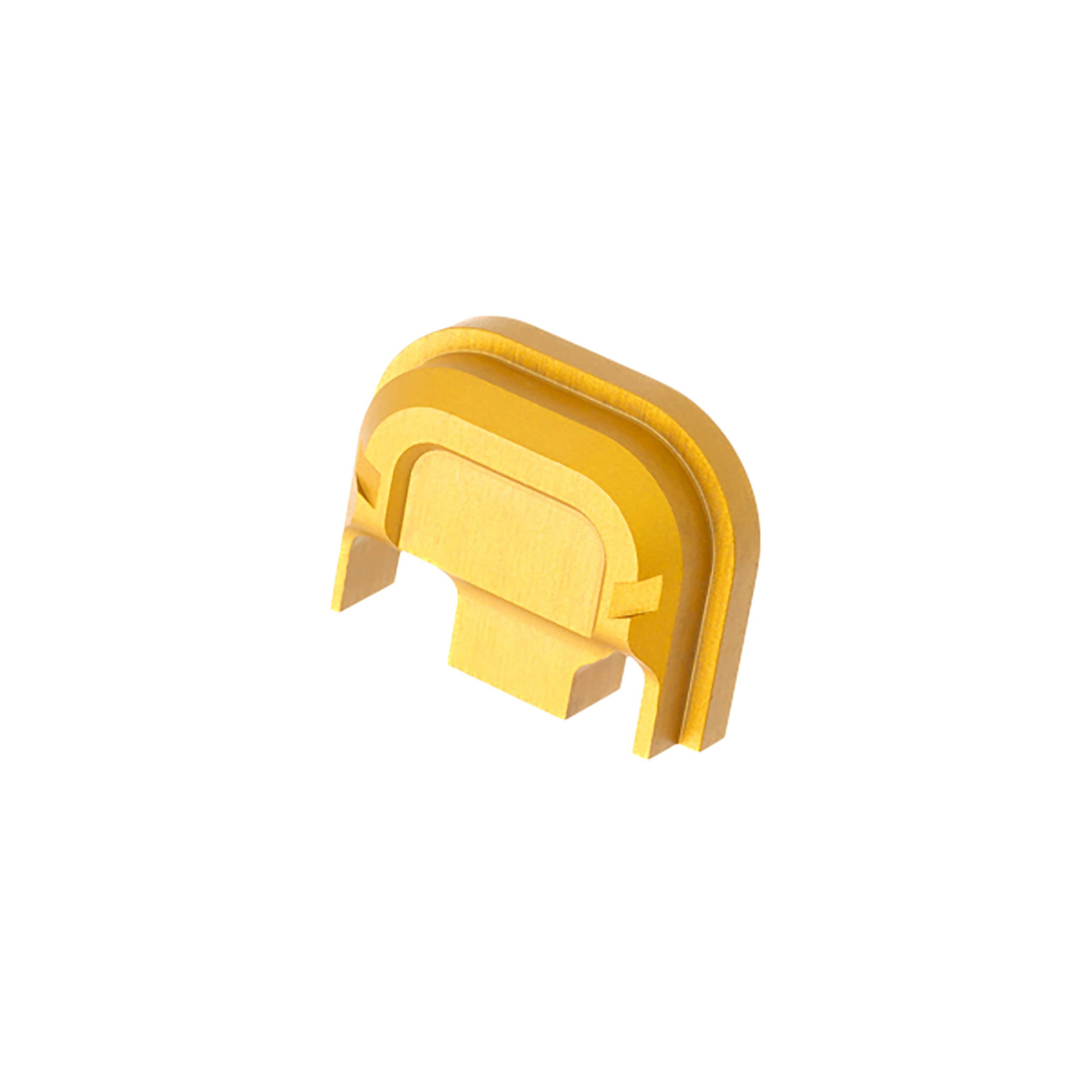 Tyrant CNC TDG14SPGLD Slide Cover Plate  Chevron Design Glock Gen1-4 Gold Aluminum