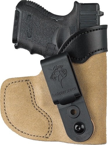 DESANTIS POCKET TUK HOLSTR RH IWB/POCKET LTHER GLK 26 SUEDE