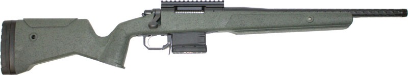 GLFA SUB-1 BOLT ACTION 308 WIN 18" SS FLUTED SS/GREEN BLACK