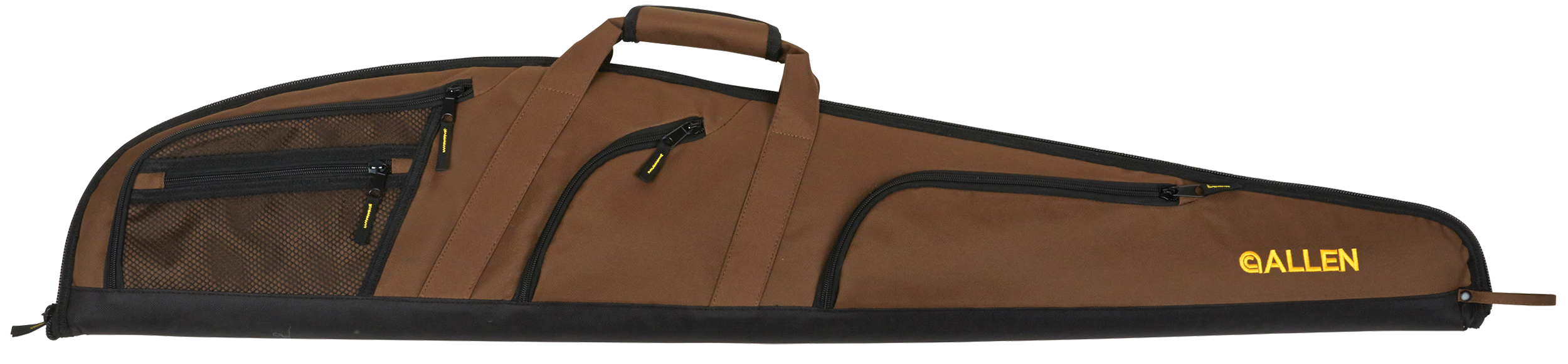 Allen 99452 Daytona Shotgun Case 52" Mocha Brown Endura w/ Black Trim Adjustable Sling, 4 Pockets & Easy Clean Lining