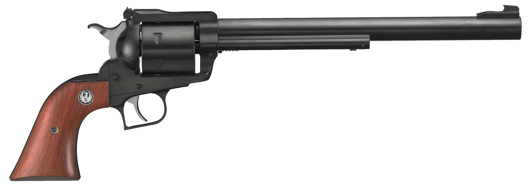 Ruger 0807 Super Blackhawk  Large Frame 44 Rem Mag/44 Special 6rd 10.50" Blued Alloy Steel Barrel, Cylinder & Frame, Hardwood Grip, Transfer Bar Safety, Exposed Hammer