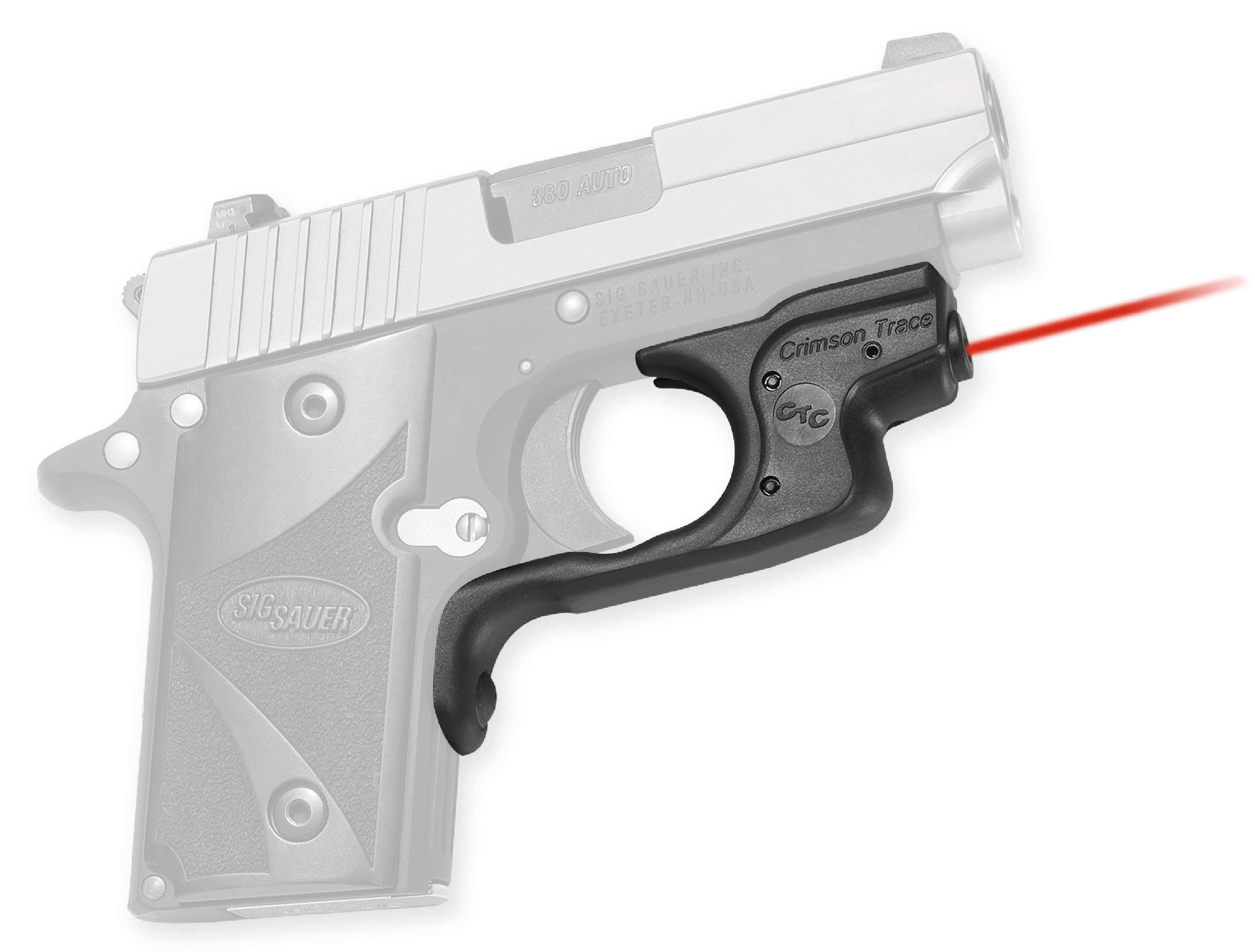 Crimson Trace 0170701 Laserguard Sig P238/P938, Red Laser Black Polymer