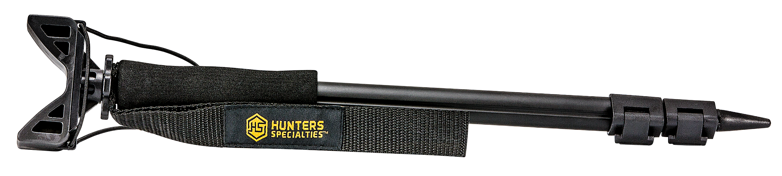 Hunters Specialties 00611 Shooter's Stick Monopod made of Aluminum with Black Finish, 17-36" Vertical Adjustment, Contoured Gun Rest, Wrist Strap & Quick-Release Leg Locks