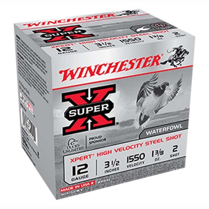 WINCHESTER 12 GA 3-1/2" #2 XPERT HV STEEL WTFWL 1-3/8 OZ 75 RD/BX 2 BX/CS
