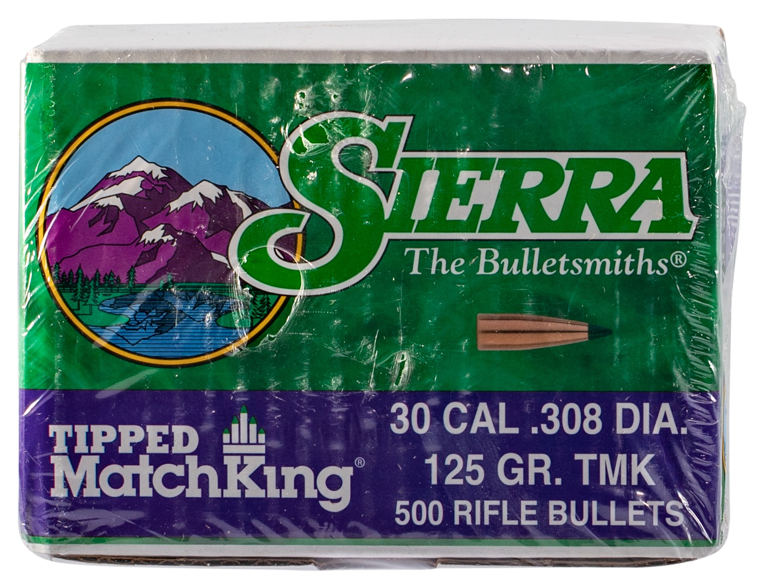 Sierra 7725C Tipped MatchKing  30Cal 125gr Tipped MatchKing 500/Box