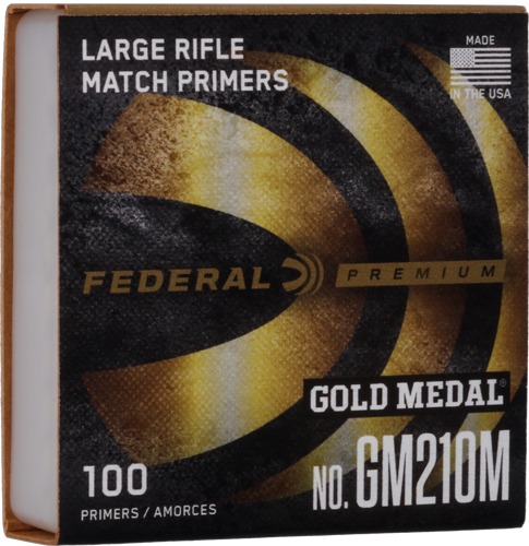 FEDERAL PRIMERS LARGE RIFLE GOLD MEDAL 5000 PACK CASE