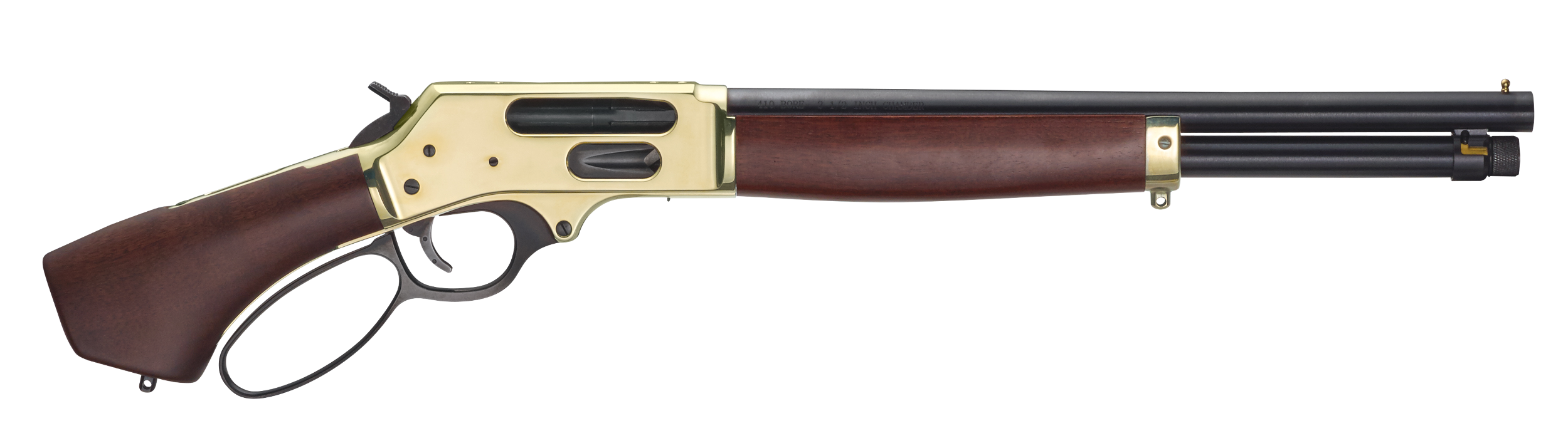 Henry H018BAH410 Axe  410 Bore 5+1 15.14" Blued Barrel, Fixed American Walnut