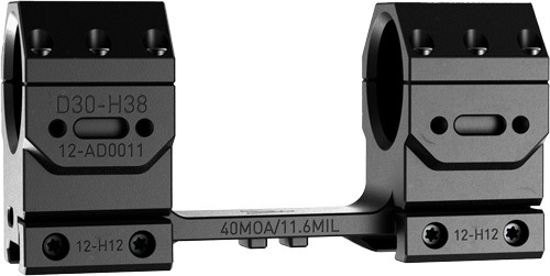 AUDERE SCOPE MOUNT ADVERSUS 30MM 40MOA HIGH BLACK