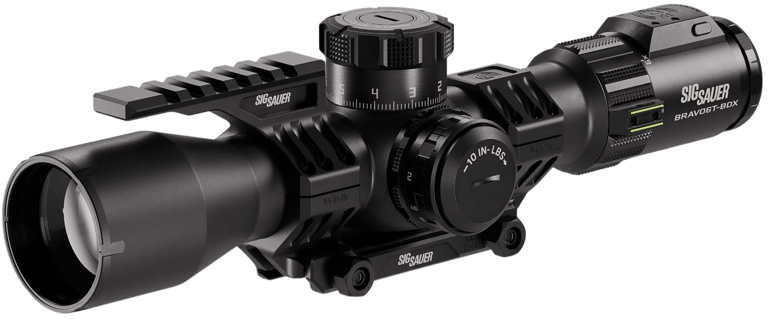 Sig Sauer Electro-Optics SOBBDX63102 BRAVO6T BDX Black 3-18x44mm, 35mm Tube, Illuminated MRAD Milling 2.0 Reticle