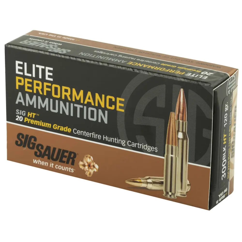 dSIG SAUER ELITE HUNTING 300 BLK HT 120GR 20RD