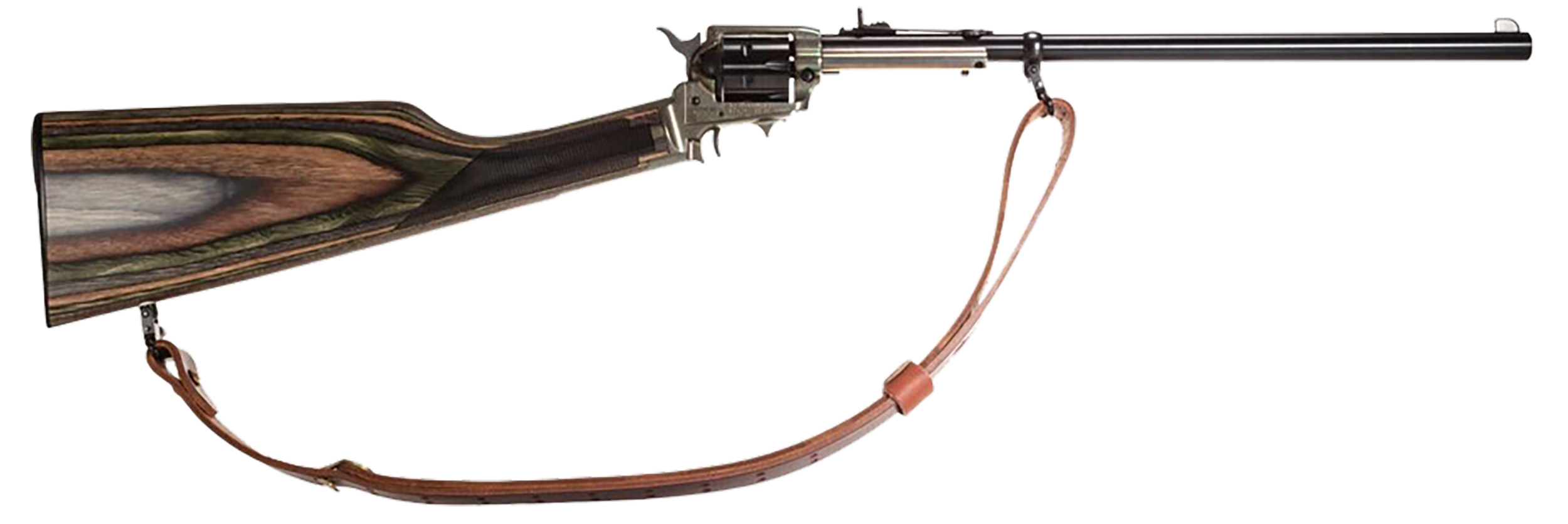 Heritage Mfg BR226CH16HS-LS Rough Rider Rancher Full Size 22 LR 6rd 16.12" Black Oxide Barrel, Color Case Hardened Aluminum Receiver, Camo Laminate Fixed Wood Stock, Right Hand