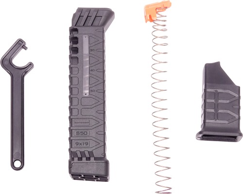 ATI MAGAZINE FOR GLOCK 17/19 9MM SCHMEISSER S50 50RD BLACK