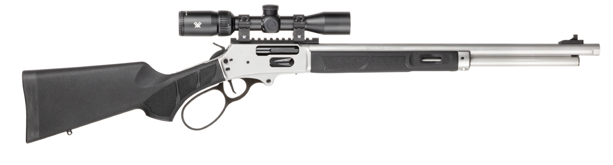 Smith & Wesson 14827 1854 Combo 45-70 Gov 6+1 20" Stainless Steel Threaded Barrel & Receiver w/Picatinny Rail, M-LOK Forend, Black Fixed Synthetic Stock, Vortex Crossfire HD 2-7x32mm Scope