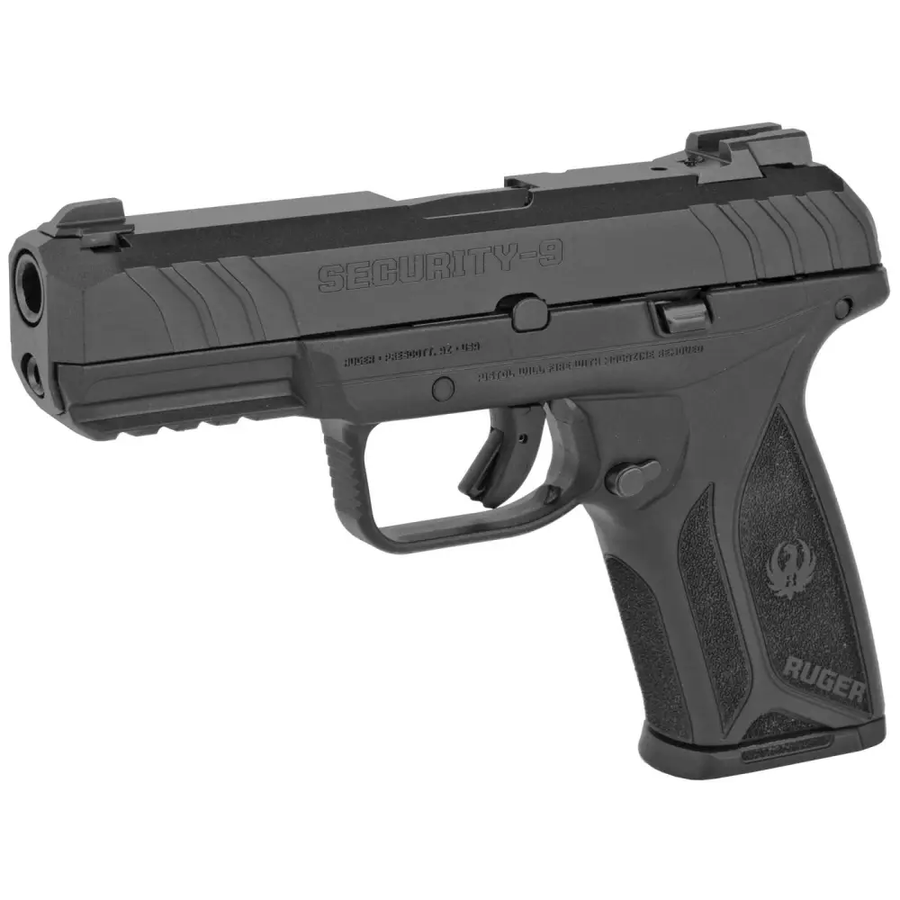 dRUGER SECURITY-9MM 4" PISTOL BLK/BLK 15+1