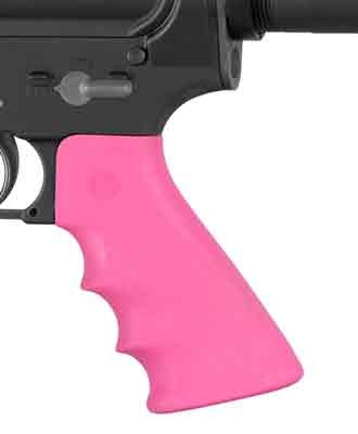HOGUE AR-15 RUBBER GRIP HANDLE PINK