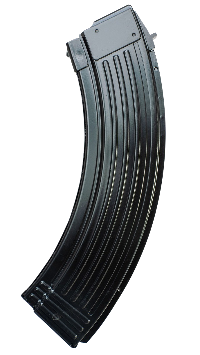 Global Ordnance LLC 810091157497   40rd Fully Ribbed 7.62x39mm Fits AK-47 Black Steel