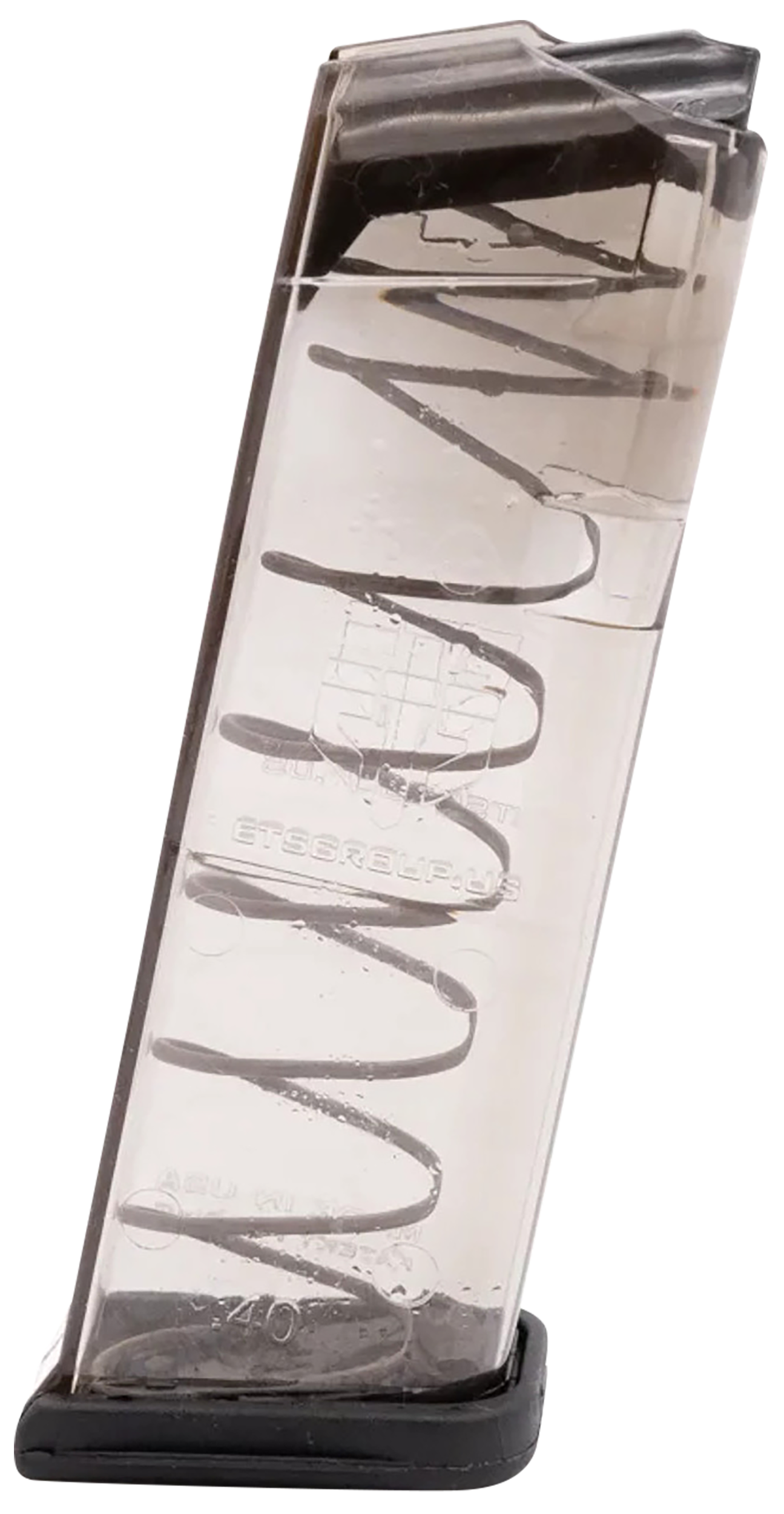 ETS Group GLK23 Pistol Mags  13rd 40 S&W Compatible w/Glock 23/27 Clear Polymer