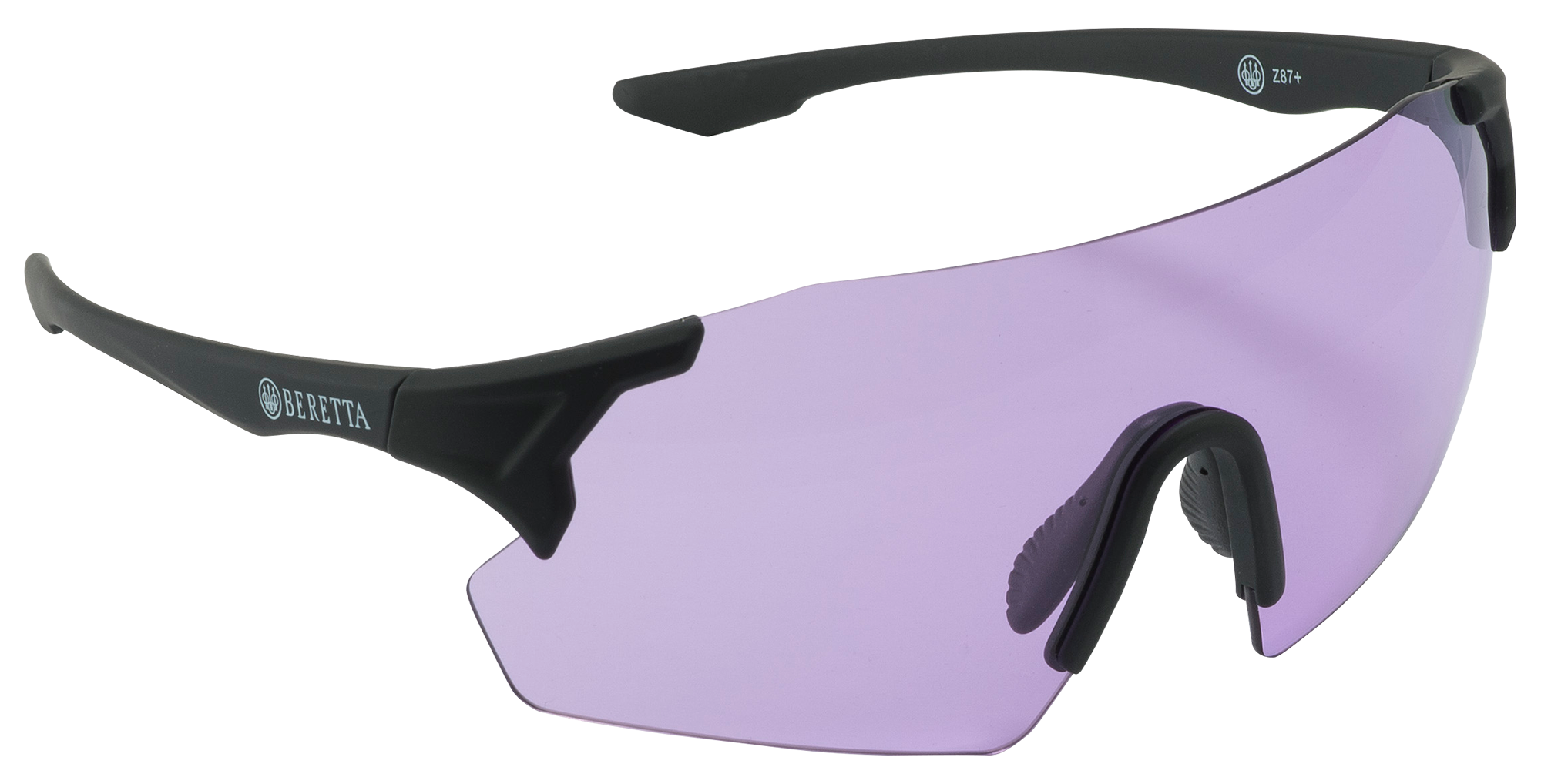 Beretta USA OC061A28540316UNI Challenge EVO Glasses Purple Lens Black Frame