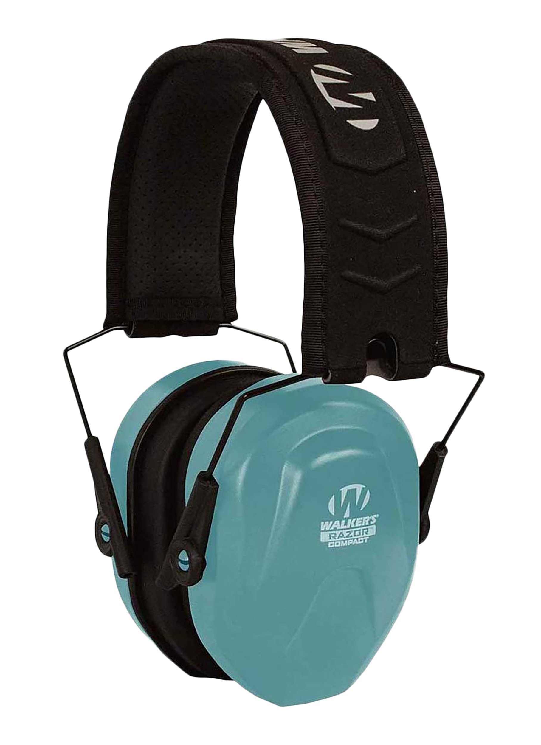 Walker's GWPCRPASTL Razor Compact Passive Muff 24 dB Over the Head Teal/Black Polymer Fits Youth/Women