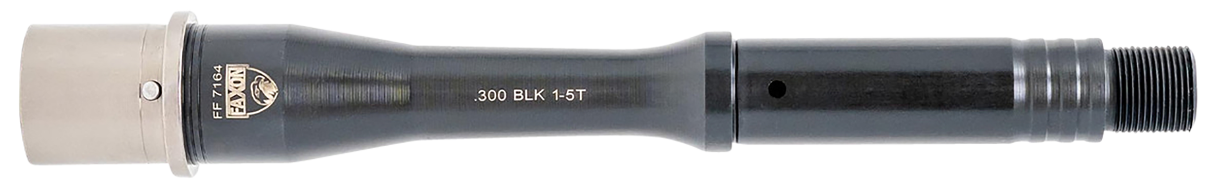 Faxon Firearms 15B35P7NGQ5RNP3 Match Series Gunner 300 Blackout 7.50" Threaded Black QPQ Stainless Steel, Fits AR15