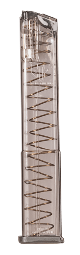 ETS Group SMKGLK18G2 Pistol Mags  31rd 9mm Luger Compatible w/ Glock 18 Smoke Polymer