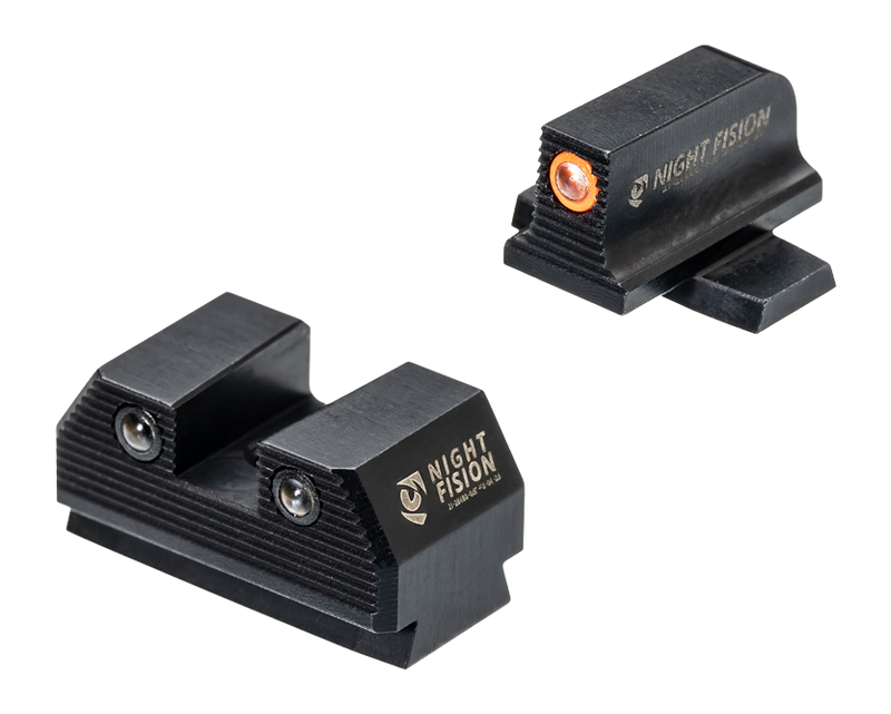 Night Fision Optics Ready Stealth Night Sights for Sig Sauer P365 Orange Front