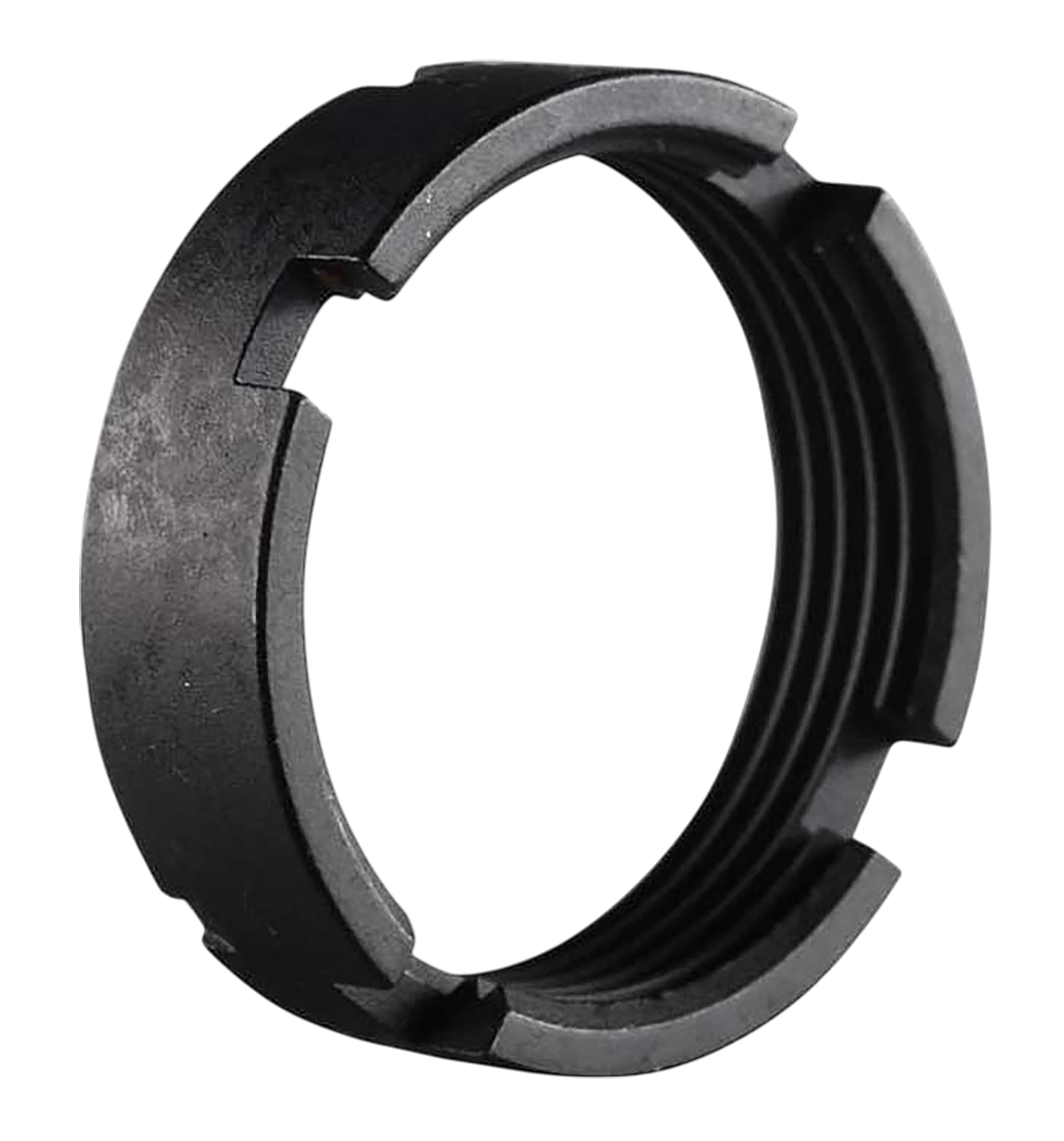Luth-ar CS-02 Carbine Lock Ring/Castle Nut Black Steel