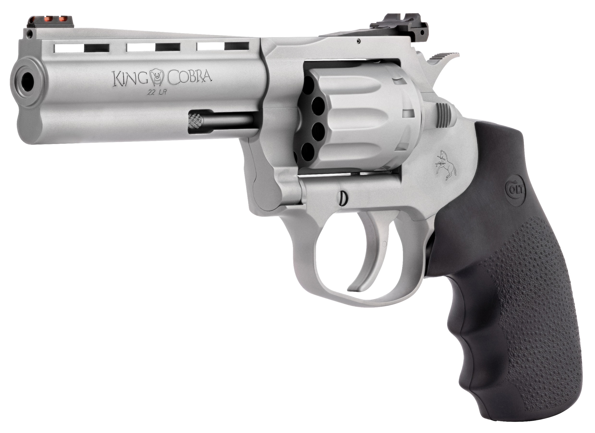CLT KING COBRA 22LR 4.25 MATTE SS HOGUE 10RD