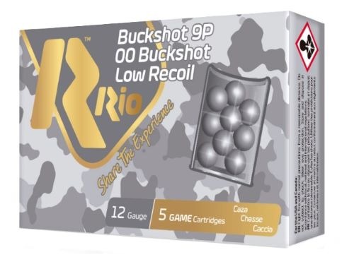 RIO 12GA 2.75" 00 BUCK LOW RECOIL 9 PELLET 5RD 50BX/CS