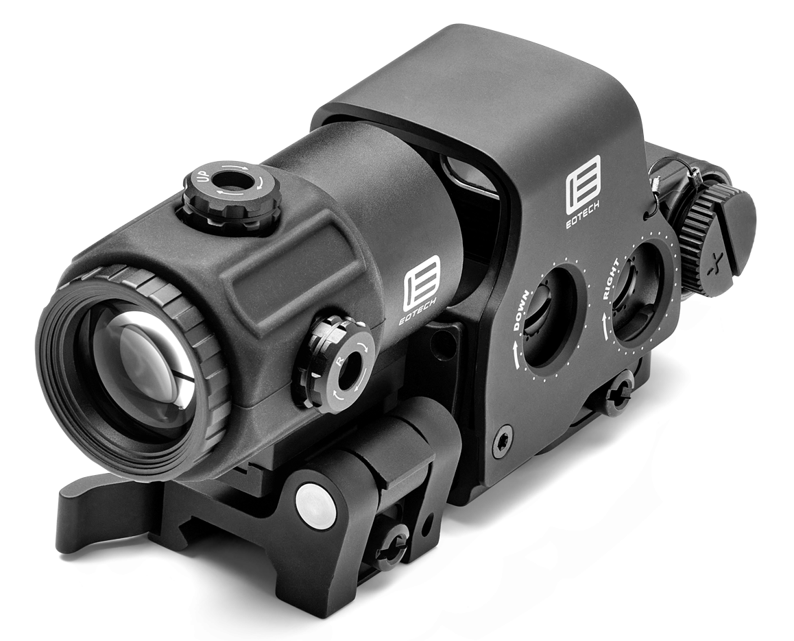Eotech HHSVI HHS VI EXPS & G43 Magnifier Matte Black 1x/3x 1.20" x 0.85" 1 MOA Red Dot/68 MOA Ring