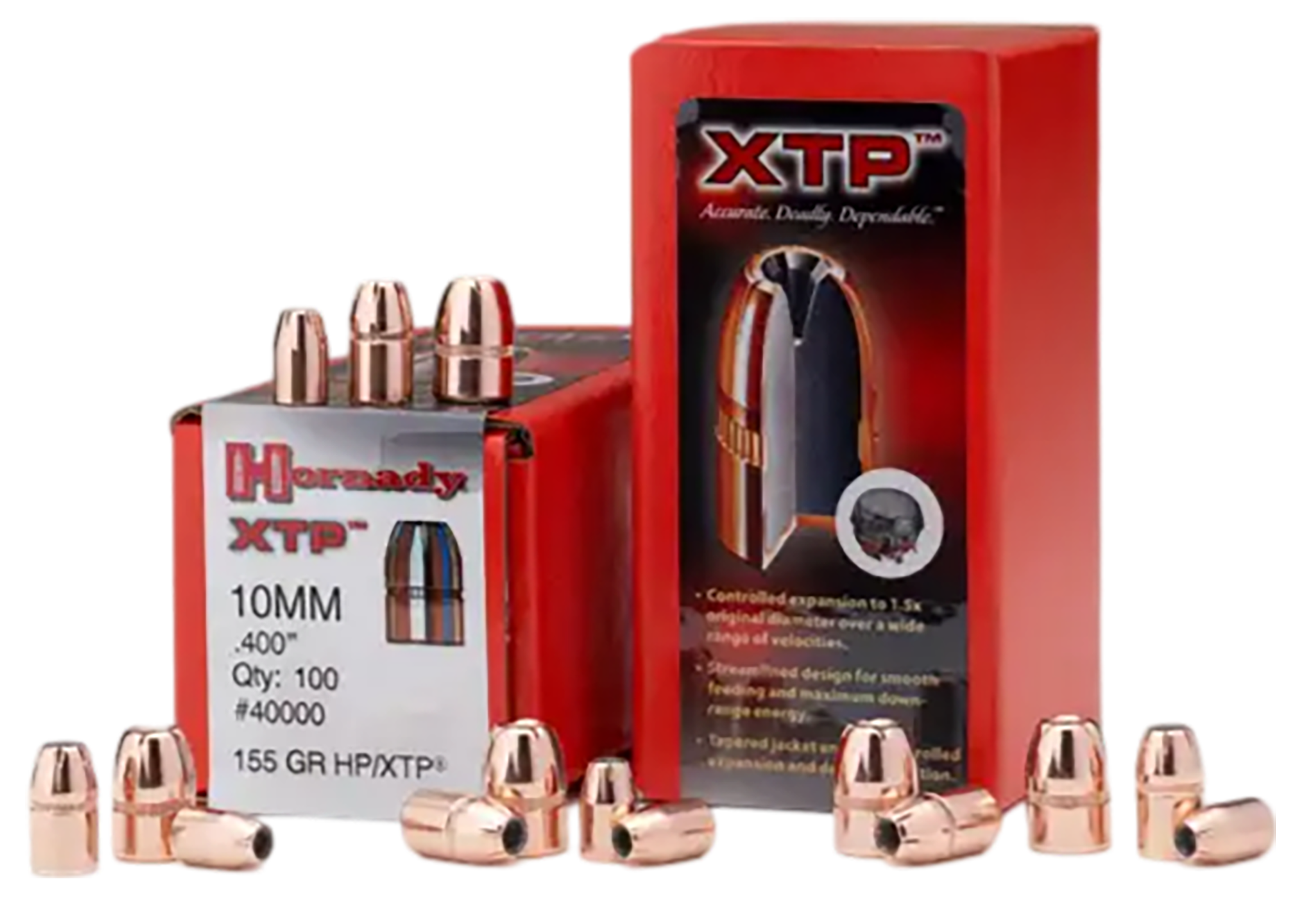 Hornady 45100 XTP  45 Cal .451 185 gr Hollow Point 100 Per Box/ 15 Case
