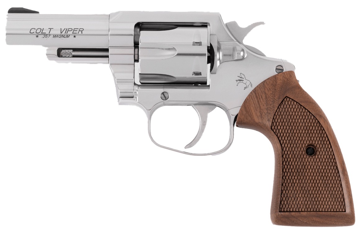 CLT VIPER 357MAG 3 SS HALF LUG WALNUT