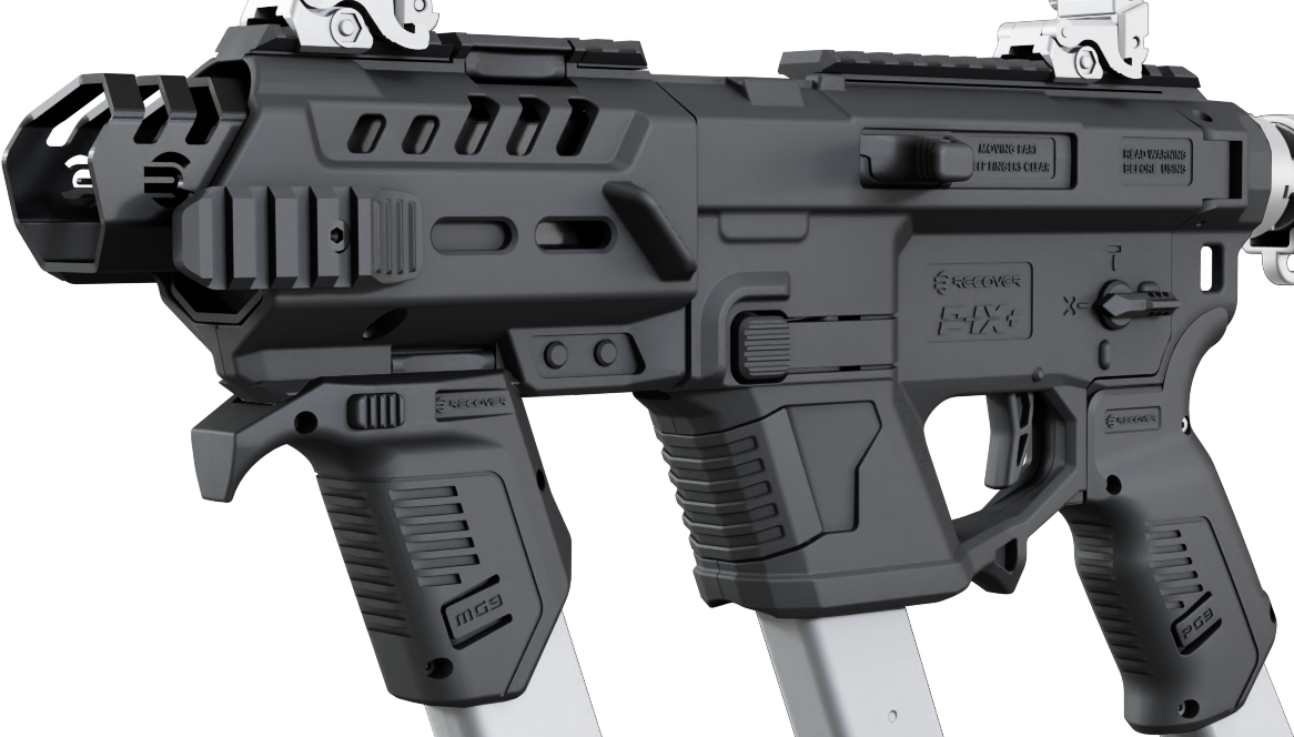 Recover Tactical PIXPMG01 P-IX+MG PG9 SR20 Metal Front Guard Black