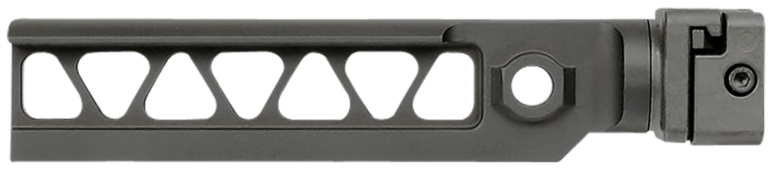 Midwest Industries MIALPHAM4BSF Alpha M4 Beam Black Steel Folding, Fits 1913 Picatinny Rail Adapter, for Mil-Spec Stocks