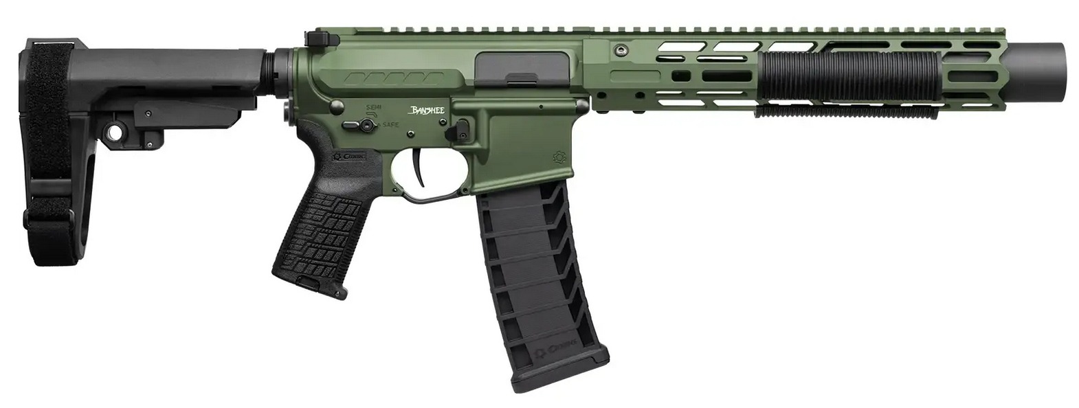 CMMG Banshee Mk4 9mm 6.5" 33rd FS Green Pistol