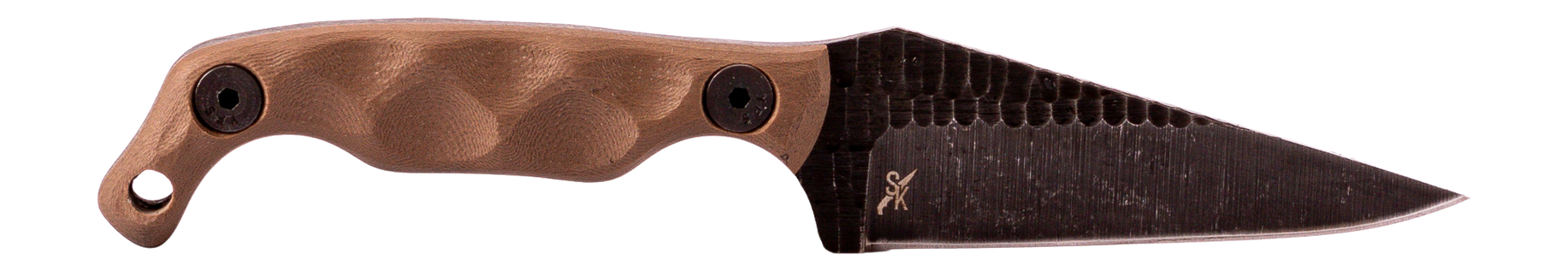 Stroup Knives Mini Fixed Blade Knife FDE G10