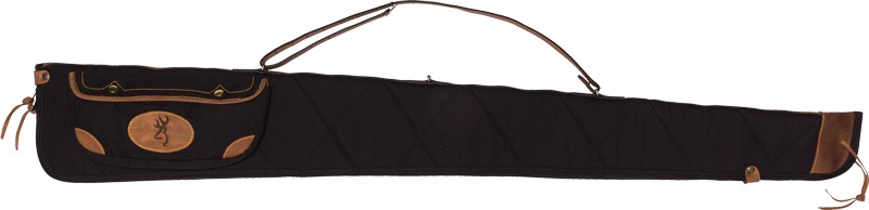 BROWNING LONA CANVAS GUN CASE 52" BLACK/BROWN TRIM W/SLING