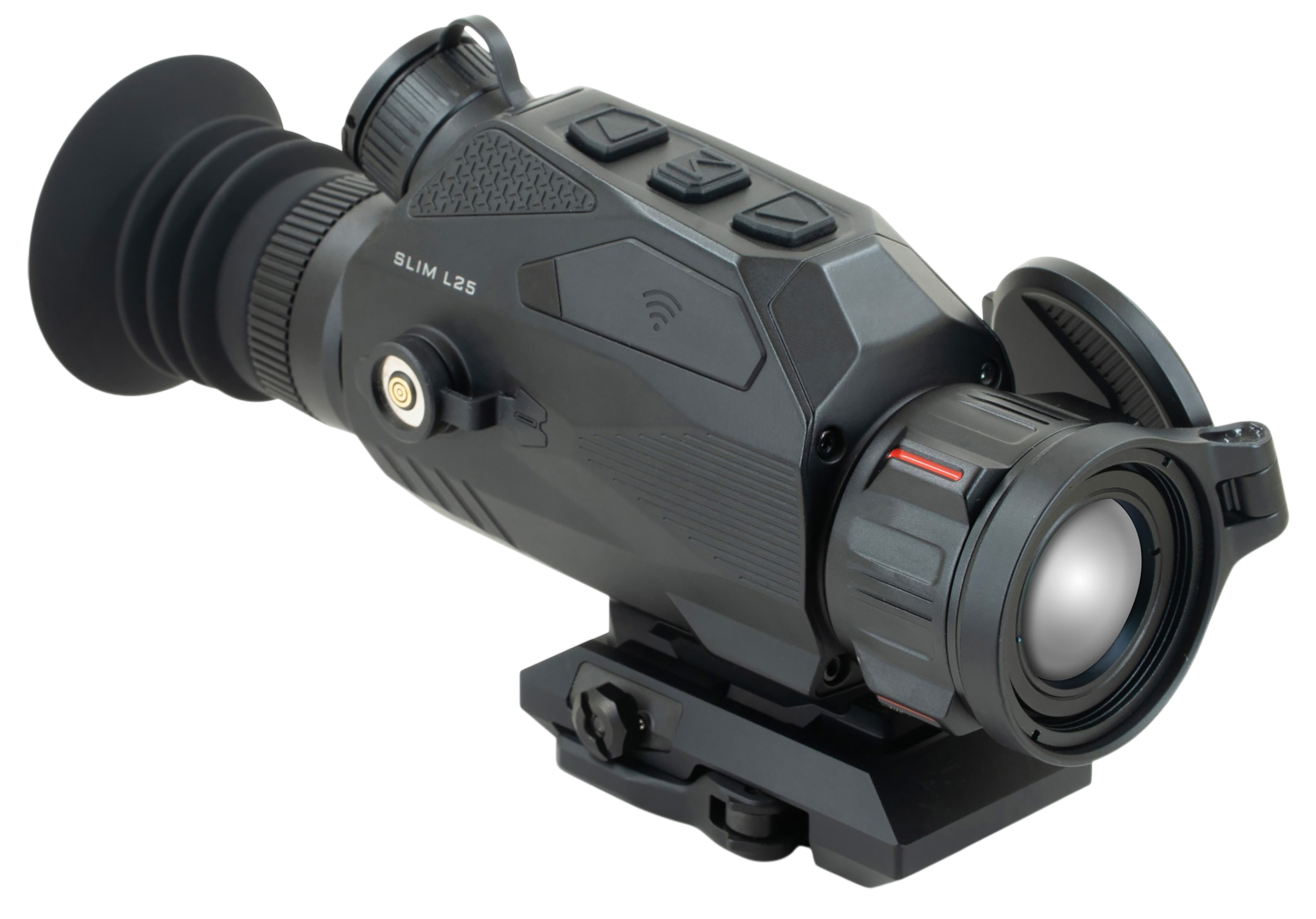 Nocpix SLIML25 Slim L25 Matte Black 25mm Multi- 1 DIY/1 Dynamic/6 Static Reticle 384x288, 12 Microns, 50 Hz Resolution