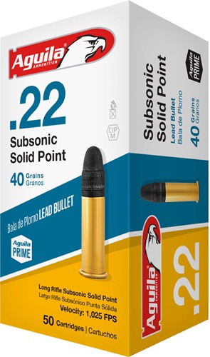 AGUILA SUBSONIC 22LR 40GR LEAD-RN 1000RD CASE LOT