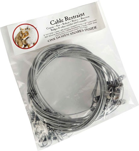 DUKE TRAPS #4 SNARE TRAP CABLE RESTRAINT BAG OF 12