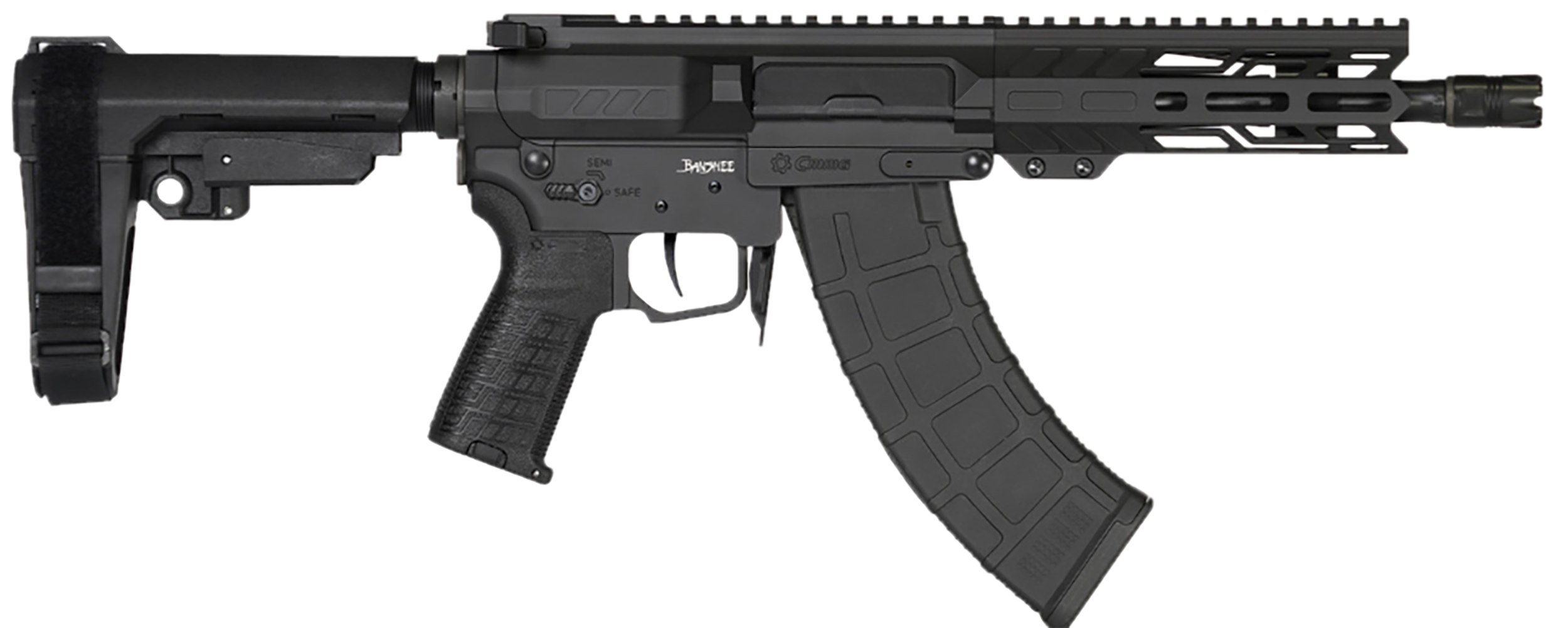 CMMG 76A950AAB Banshee MK47 7.62X39 30+1 8" EML 6" M-LOK Handguard 7075-T6 Aluminum CMMG Zeroed Pistol Grip