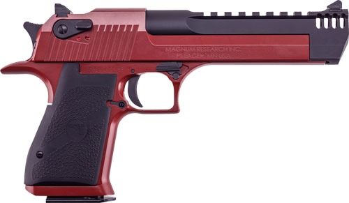 DESERT EAGLE MARK XIX 50AE 6" CRIMSON RED CERAKOTE BLACK
