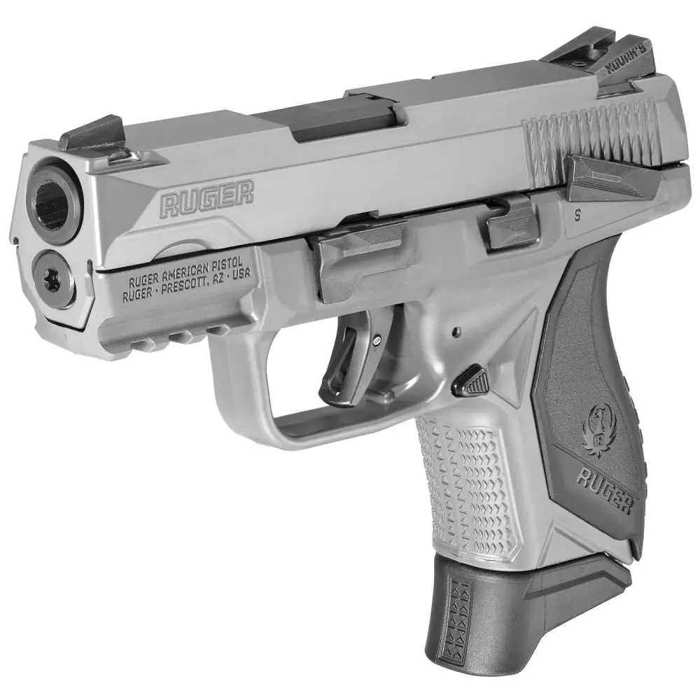 dRUGER AMERICAN PISTOL CMPCT 9MM 3.6" CNCRT/GRAY FRM 17+1 MS