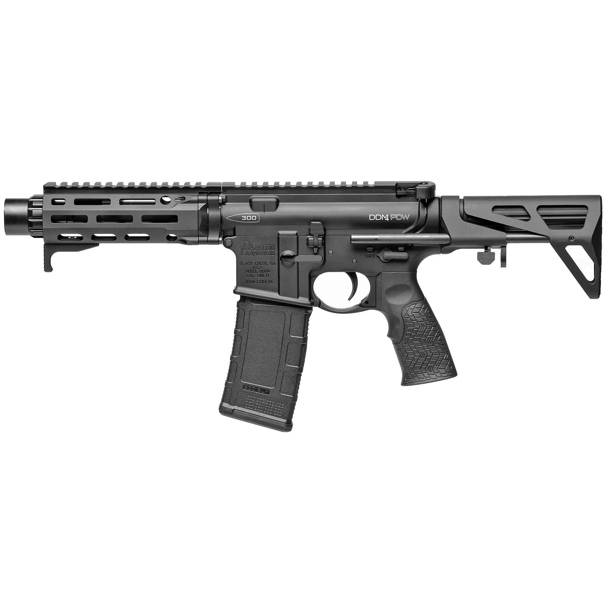 DD DDM4 PDW SBR 7" 300BLK 30RD BLK