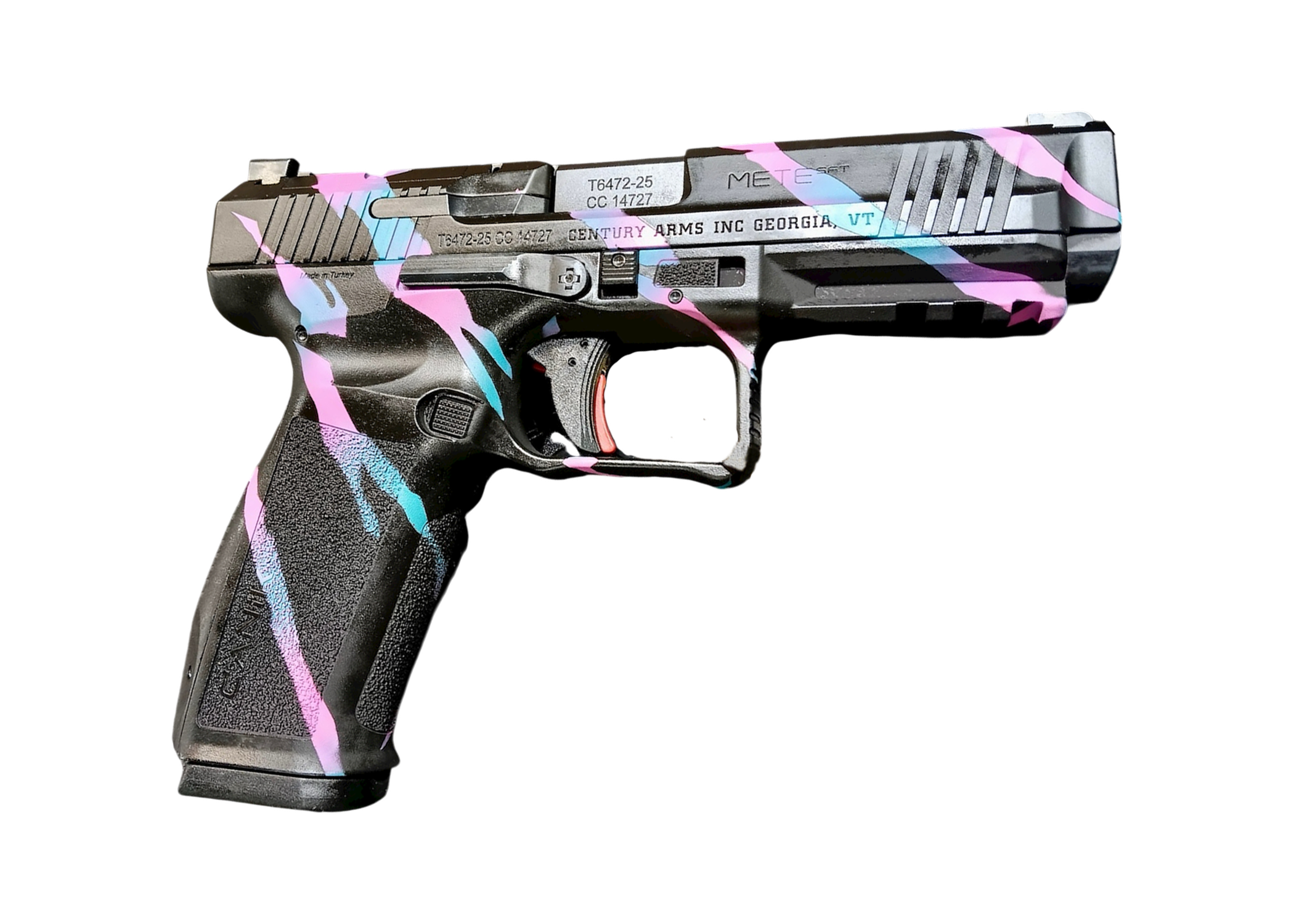 CANIK METE SFT ONE SERIES 9MM MIAMI TIGER STRIPE PSTL 4.46 BRL 1-18RD MAG